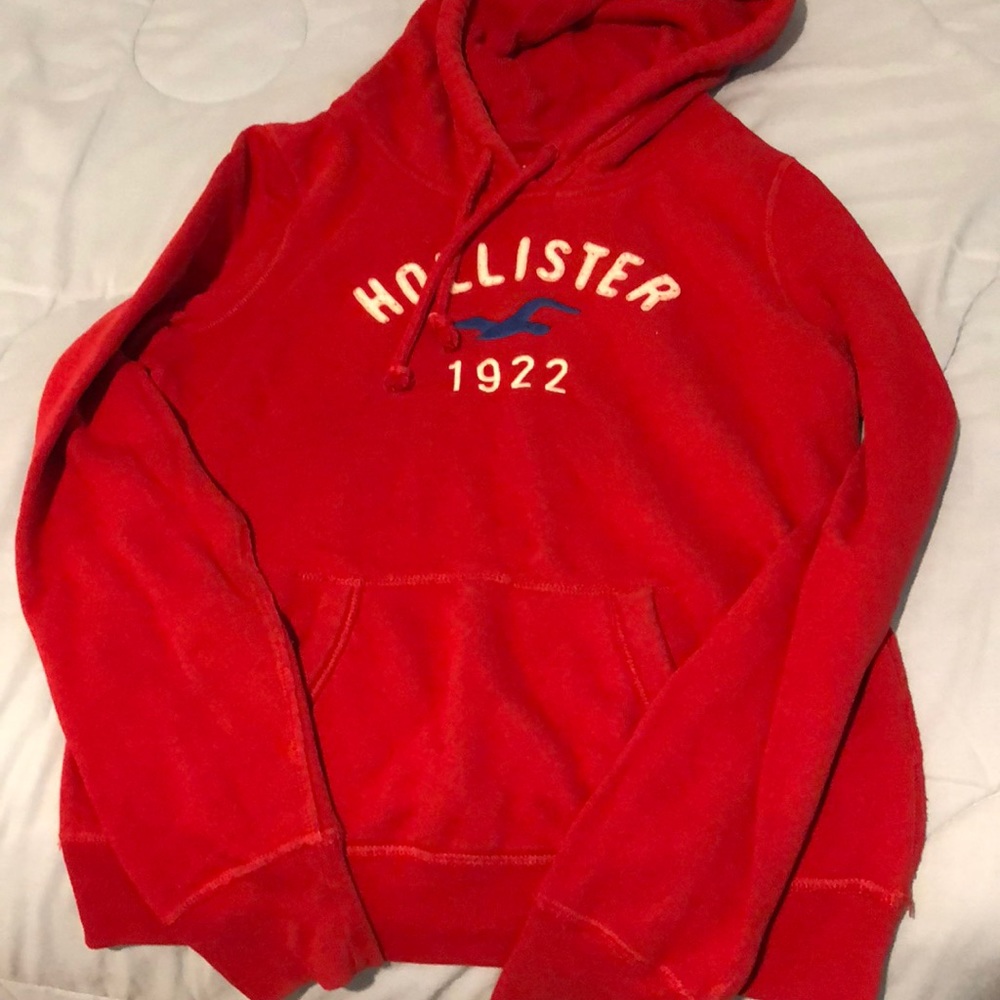 Hollister red hoodie